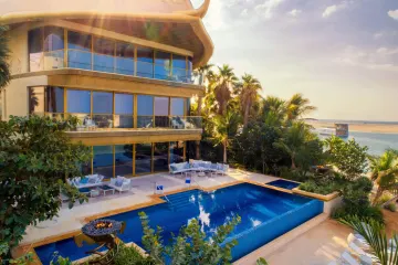 Poolside terrace, source photograph