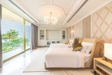 Bedroom opening onto the terrace, source photograph